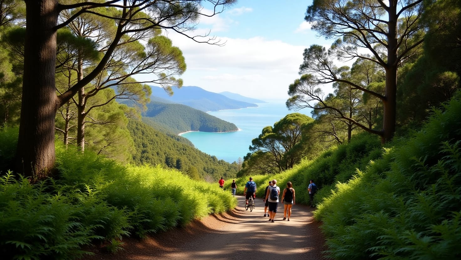 Queen Charlotte Track, New Zealand: A Multi-Day Hiking and Biking Trail with Stunning Coastal Views and Lush Forests