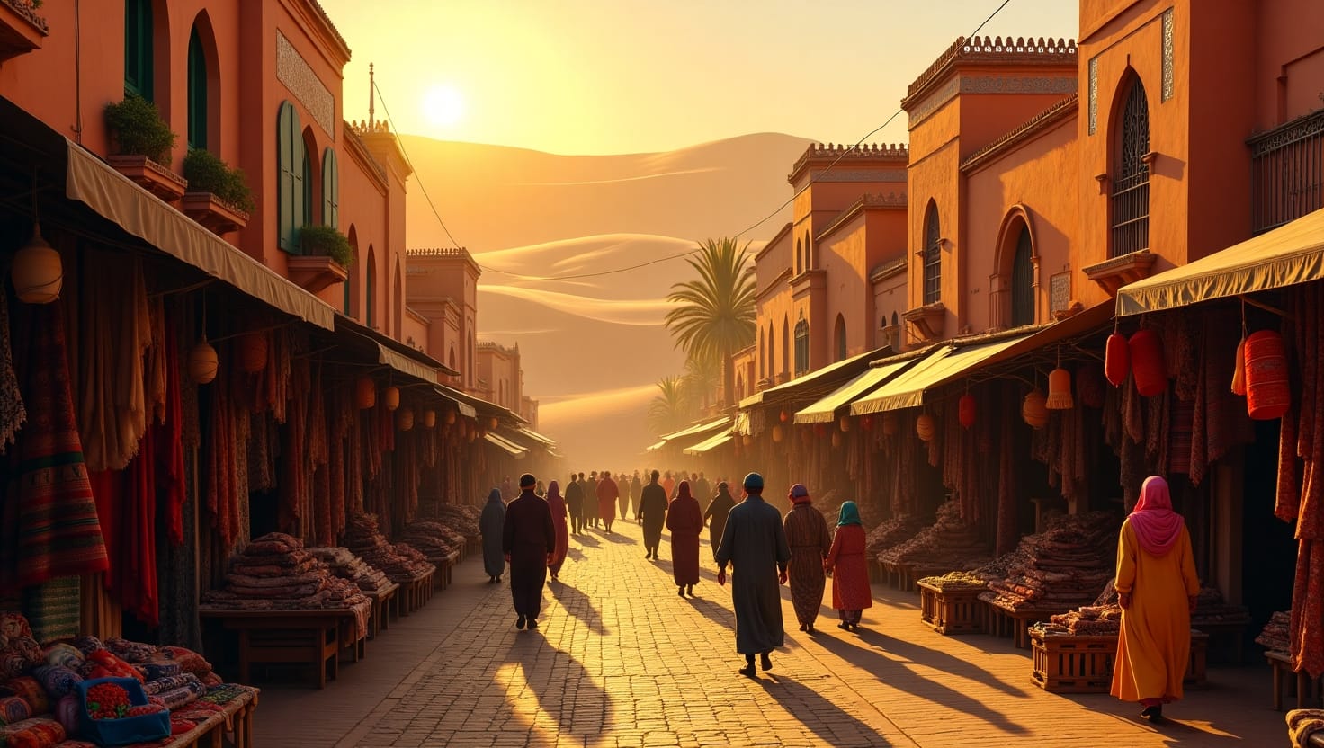Marrakech, Morocco – Vibrant souks, stunning architecture, and desert escapes.