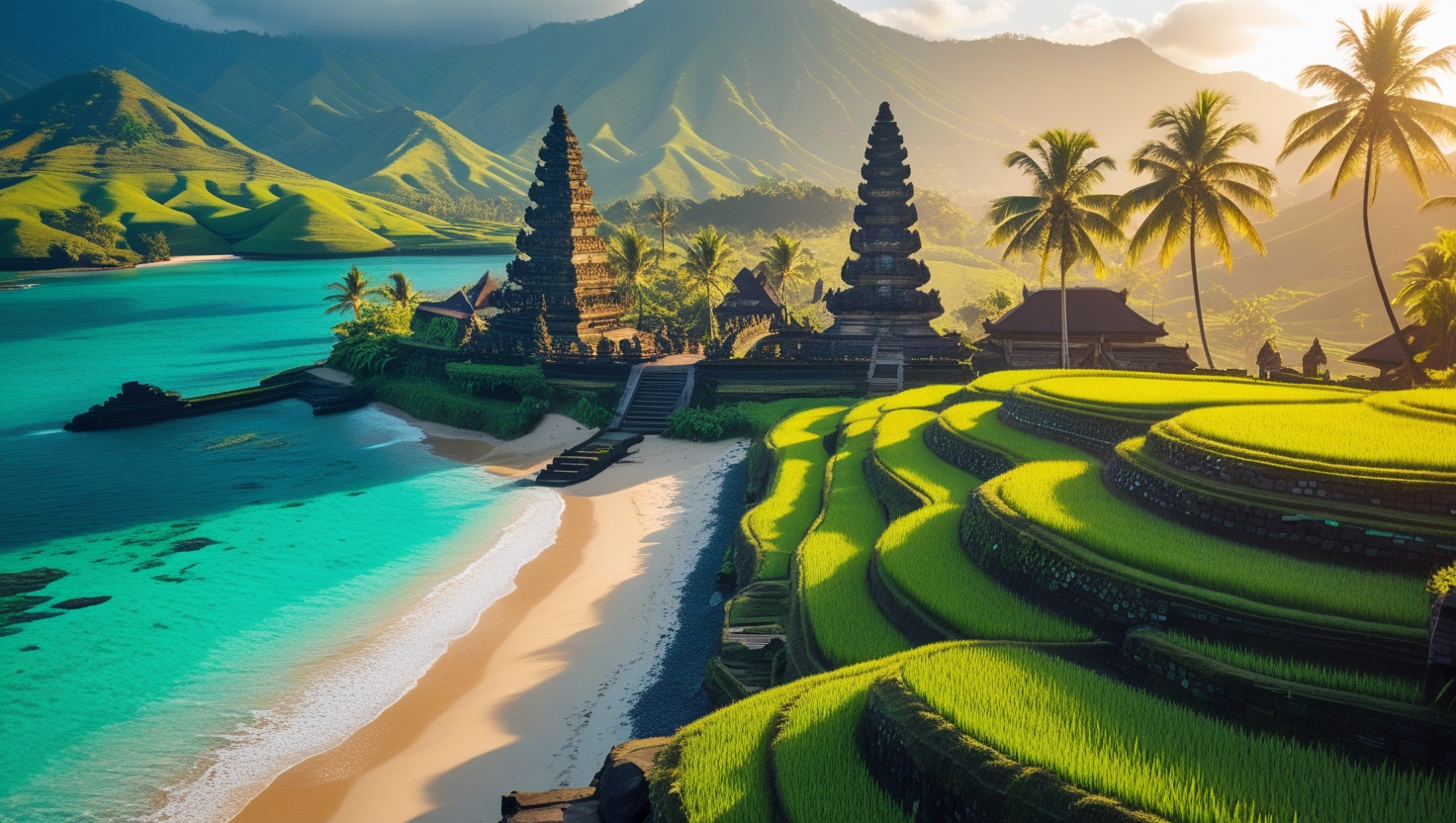 Bali, Indonesia 🇮🇩 – Stunning beaches, temples, rice terraces